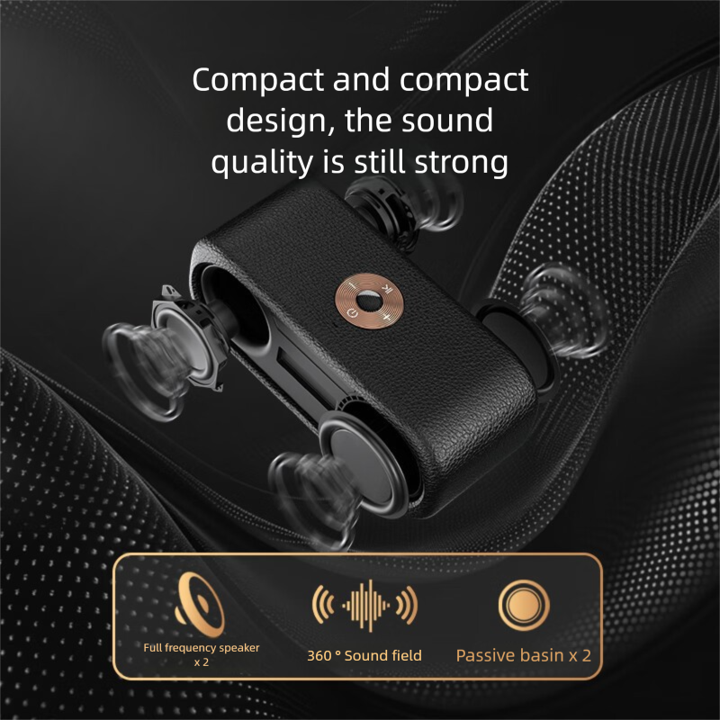 F&D RW20 Bluetooth Outdoor Camping Portable TF Card Slot Car Computer Payment Heavy Bass High-Quality Small Speaker_voghion.com