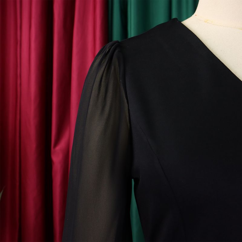 Ropa de mujer Nueva moda tradicional Tongle Top de manga larga Pantalones de pierna ancha Traje de dos piezas_voghion.com