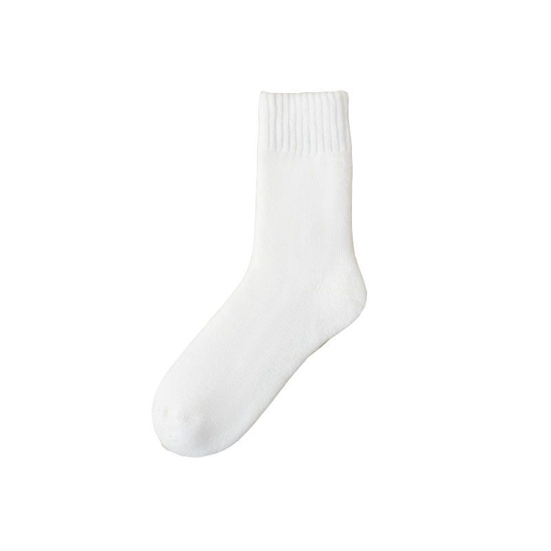 Women's Autumn Thickened Fleece Terry Mid-Calf Towel Mid-Length Floor Winter Maternity Sleep Socks_voghion.com
