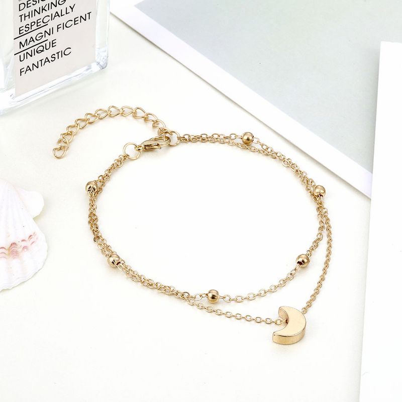 Trendy Moon Simple Women's Beach Anklet New_voghion.com