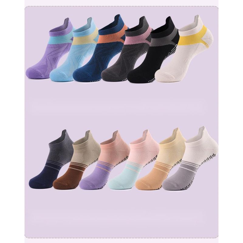 Calzini sportivi professionali da donna, traspiranti, antiscivolo, per l'estate, per pilates e yoga, da corsa al coperto_voghion.com