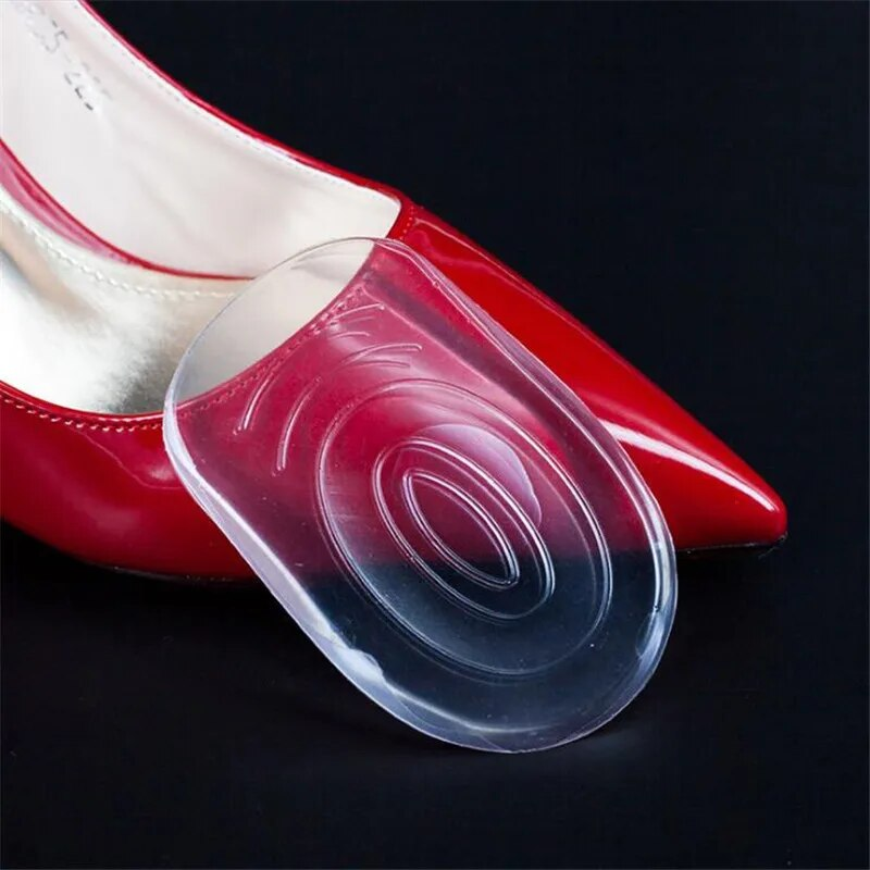 Nuove solette ortopediche in gel di silicone Cuscinetto posteriore Coppa del tallone per dolore calcaneare Cura dei piedi per la salute Supporto per cuscinetti per speroni_voghion.com