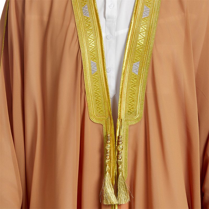 Müslüman Çıkartmaları Offen Abaya Jubba Thobe Strickjacke Kleid Kimono Truthahn Dubai Suudi Kaftan İslam Kleidung Gebet Kaftan Abayas_voghion.com