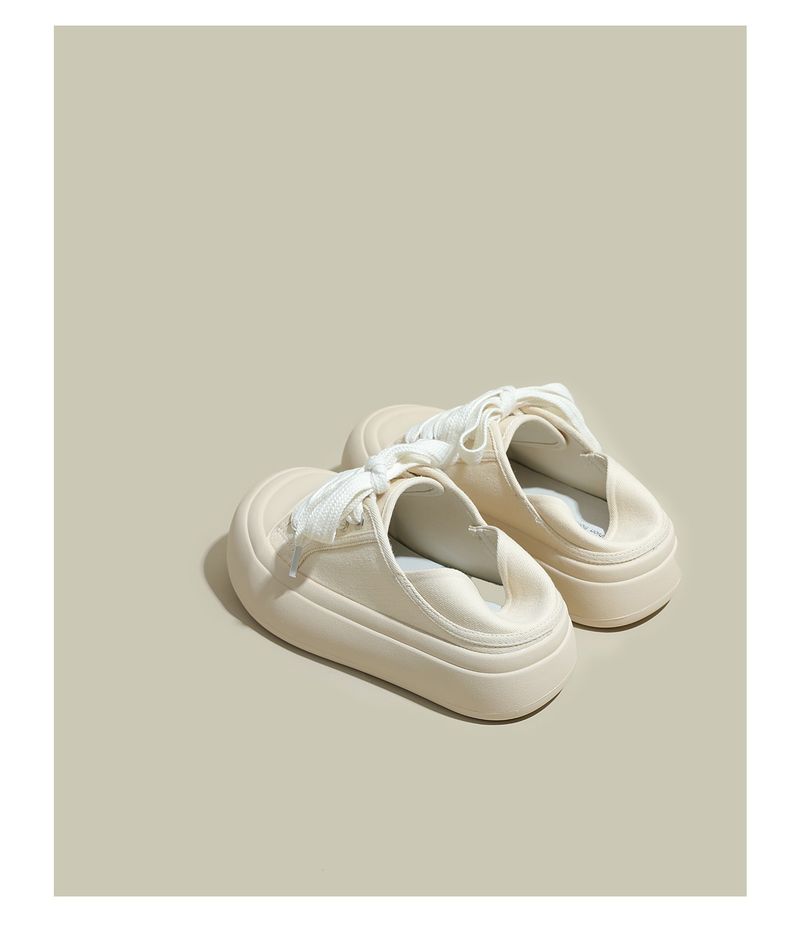 Rote Segeltuchschuhe 2025 Herbst/Winter Neue Freizeitschuhe mit dicker Sohle Stilvolle, vielseitige Turnschuhe_voghion.com