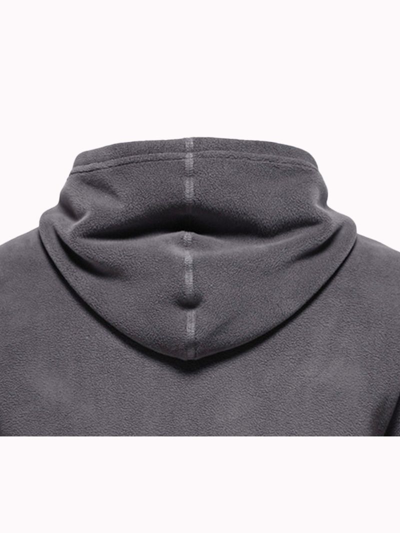 Felpa con cappuccio da uomo foderata in pile – Pullover invernale caldo con interno morbido spazzolato (6 colori, vestibilità oversize)_voghion.com