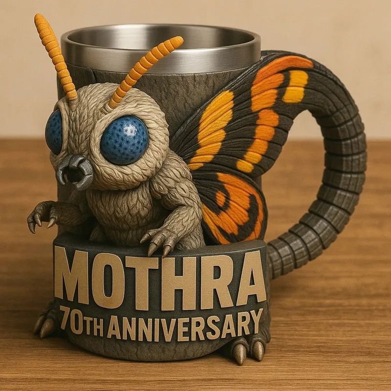 Godzilla 70. Jahrestag 3Dmug Godzilla 70. Jahrestag Harzbecher_voghion.com