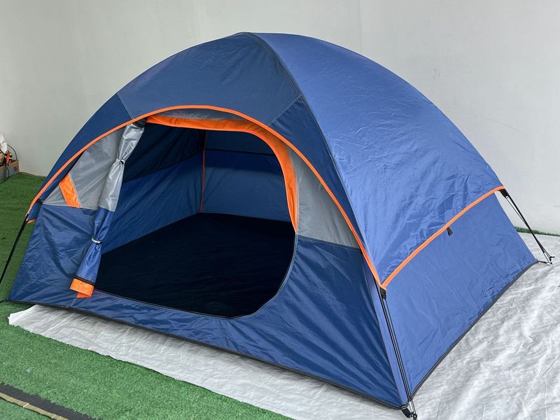 Cross Border Hot Selling Outdoor Ręcznie Zbudowany Dwuwarstwowy Niebieski Namiot Pogrubiony Namiot Turystyczny Namiot Składany Przenośny Namiot Kempingowy_voghion.com