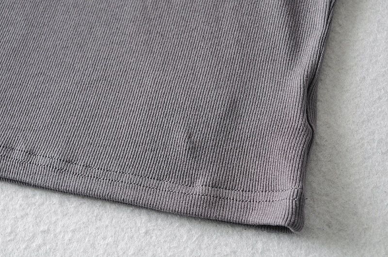 YPFF New Careful Machine Exposed Navel Half High Neck Short Sleeved T-shirt Women's Basic Versatile Slim Fit Top_voghion.com