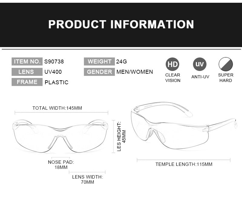 Lunettes de soleil coupe-vent surdimensionnées pour vélo de pêche en plein air, pour hommes et femmes, UV400_voghion.com
