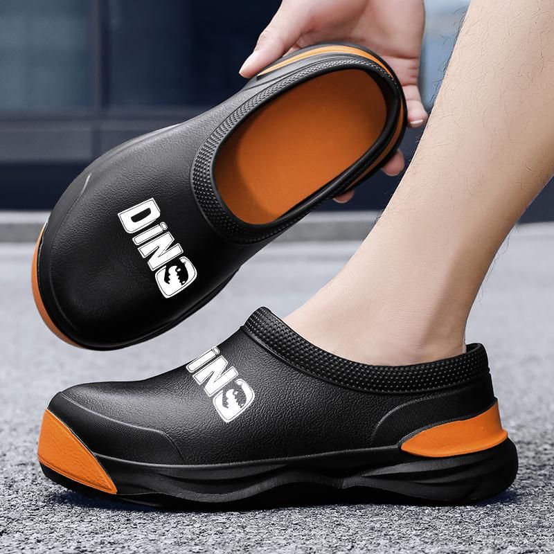 Chaussons Eva tendance pour homme, chaussures de travail décontractées pour l'hiver, pour la salle de bain, la cuisine, semelle épaisse, imperméables, antidérapantes, pour l'extérieur_voghion.com