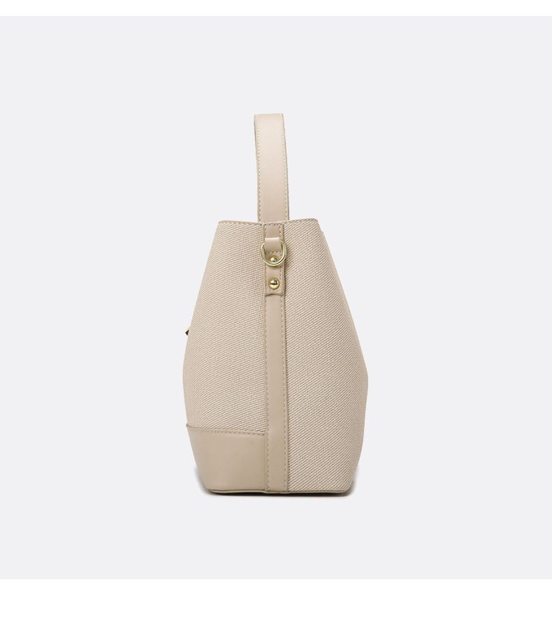 Borsa a secchiello da donna alla moda - Elegante borsa a spalla e a tracolla con più tasche per l'uso quotidiano (nero, beige, blu navy, marrone, rosa)_voghion.com