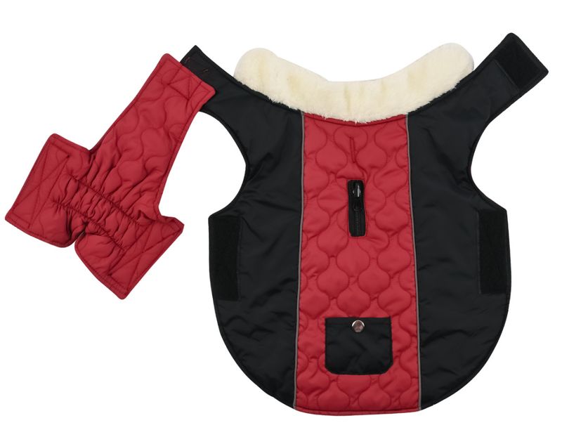 Pocket new pet clothes autumn and winter dog clothes vest cotton coat double sided wearable dog clothes coat clothing_voghion.com