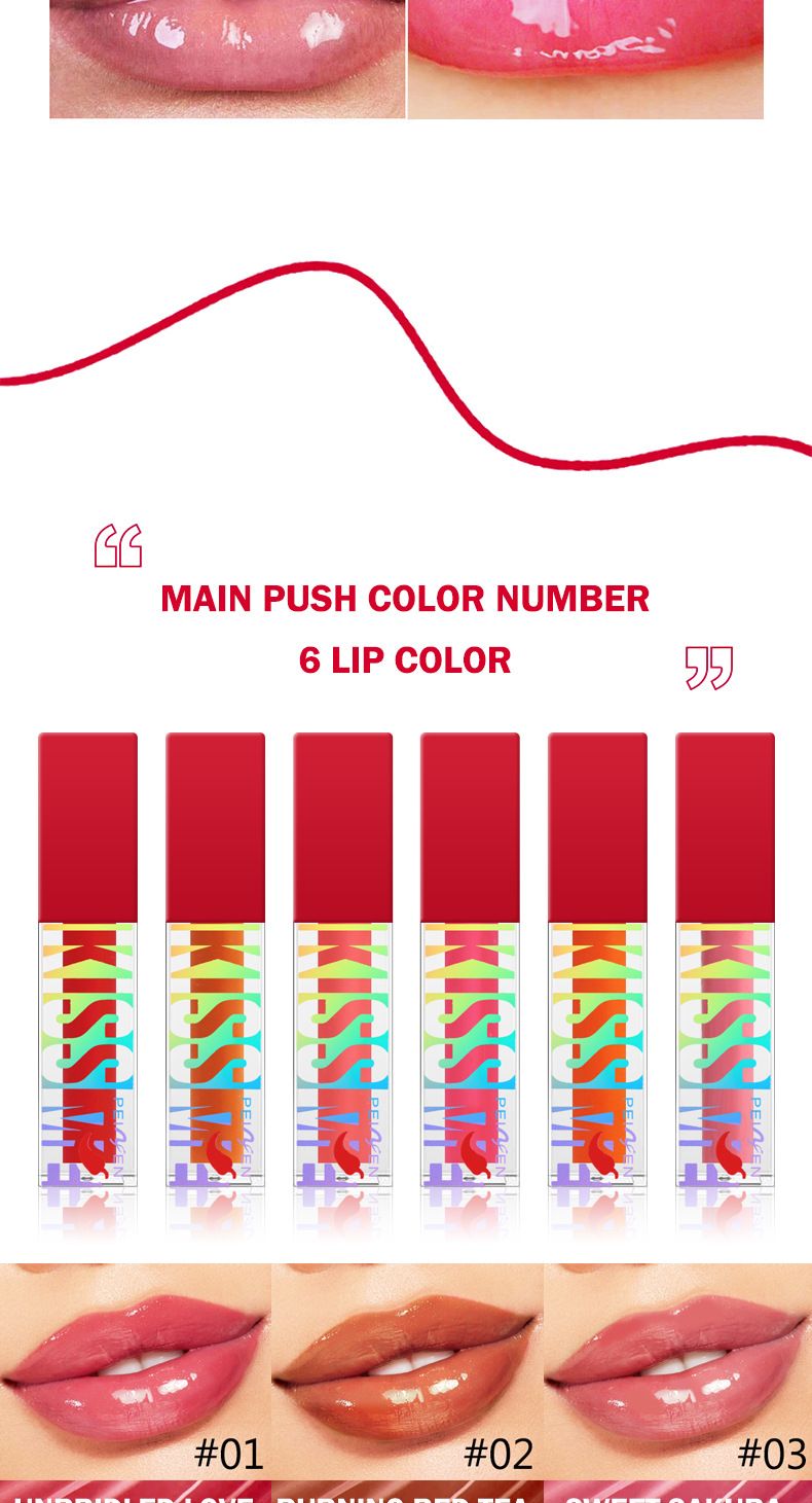 Lip Gloss Sweet Kiss Lip Plumper Waterproof, Moisturizing And Easy To Color Lip Plumper_voghion.com
