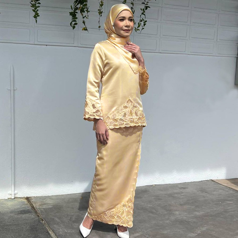 Muslim Fashion Malay exquisite embroidery Middle Eastern two-piece suit BK002_voghion.com