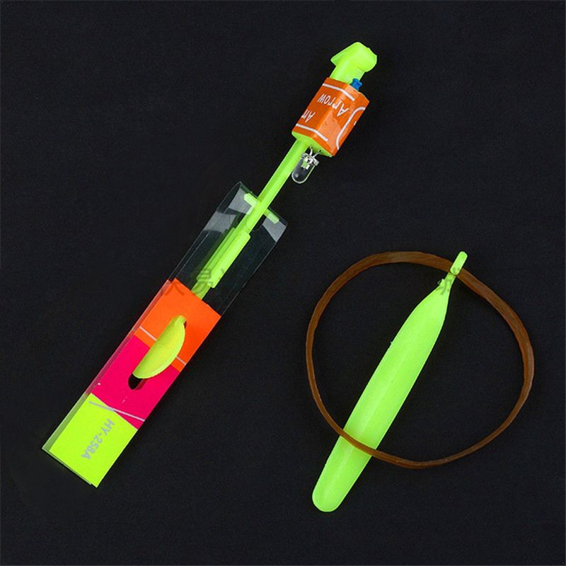Happyhouse 1 set Slingshot Racheta Elastic Ușor de Asamblat Plastic Uimitor Lumină LED Slingshot Jucărie zburătoare pentru petreceri_voghion.com