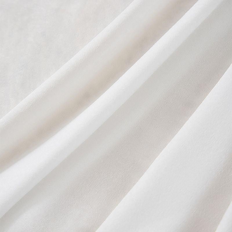 French-Style Tencel Velvet Curtains With Sheer Lace Trim – Light-Filtering Elegance For Living Room, Bedroom & Bay Windows_voghion.com
