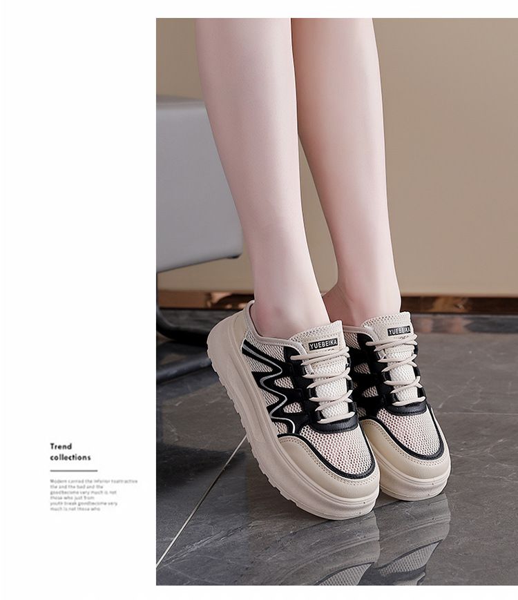 Sandali da esterno in rete traspirante di tendenza estiva 2025 per le donne, scarpe comode e con suola morbida, W3001_voghion.com