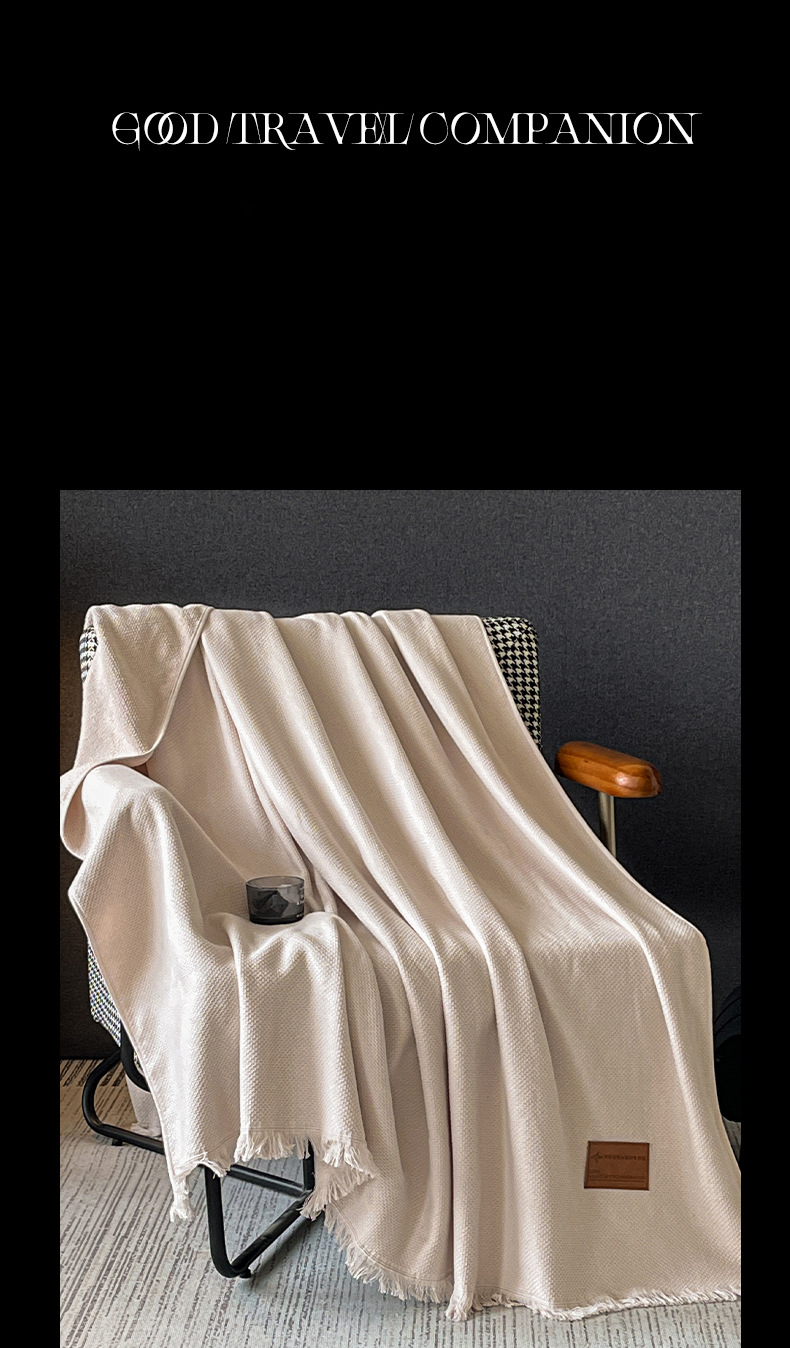 Coperta regalo di lusso per divano, aria condizionata, luce per pisolino da ufficio, in cotone a fibra lunga, per il commercio estero e transfrontaliero_voghion.com
