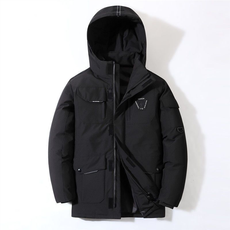 QFV507045555501<2 Trendy Workwear Winter Thickened Korean Style Running Men's Cotton Jacket Youth Coat_voghion.com