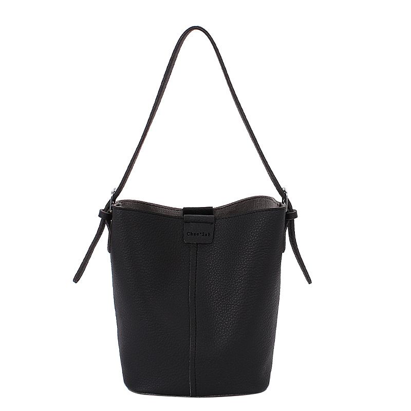 Borsa a tracolla casual in morbida pelle, borsa a secchiello, piccola borsa da donna, nuova moda estiva 2025_voghion.com