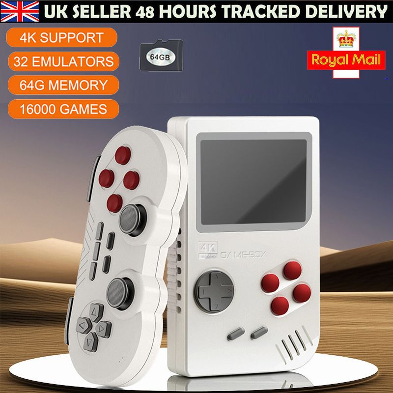 4K Retro Mini Handheld Retro Videospielkonsole 64g 16000+ klassischer Spiel-Player_voghion.com