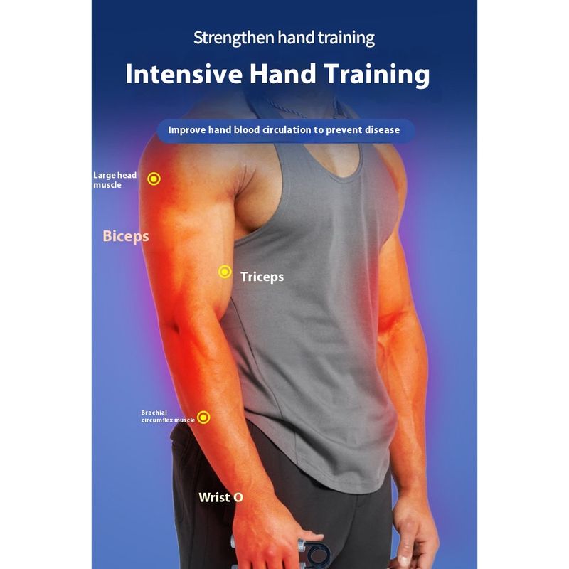Dispositivo di allenamento della forza delle dita regolabile con braccio di trazione in lega di alluminio con impugnatura, dispositivo di fitness per esercizi_voghion.com