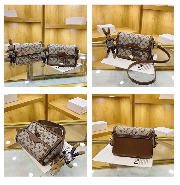 Borsa da donna a tracolla versatile di alta qualità autunno/inverno 2024 nuova moda a tracolla piccola quadrata alla moda Instagram_voghion.com