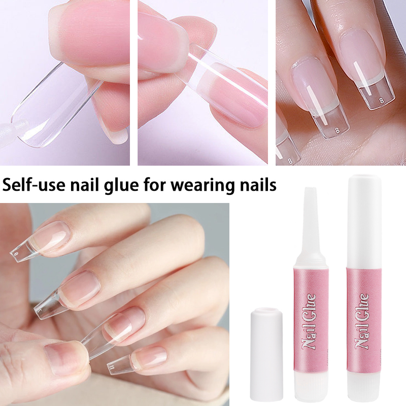 Gel de colle à ongles pour fausse pointe, outil adhésif de décoration pour nail art, fausse pointe française, gel adhésif, extension rapide st_voghion.com