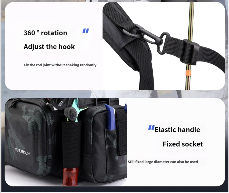 Borsa a tracolla portatile da esterno multifunzionale da pesca, nuova borsa a tracolla impermeabile per esche_voghion.com