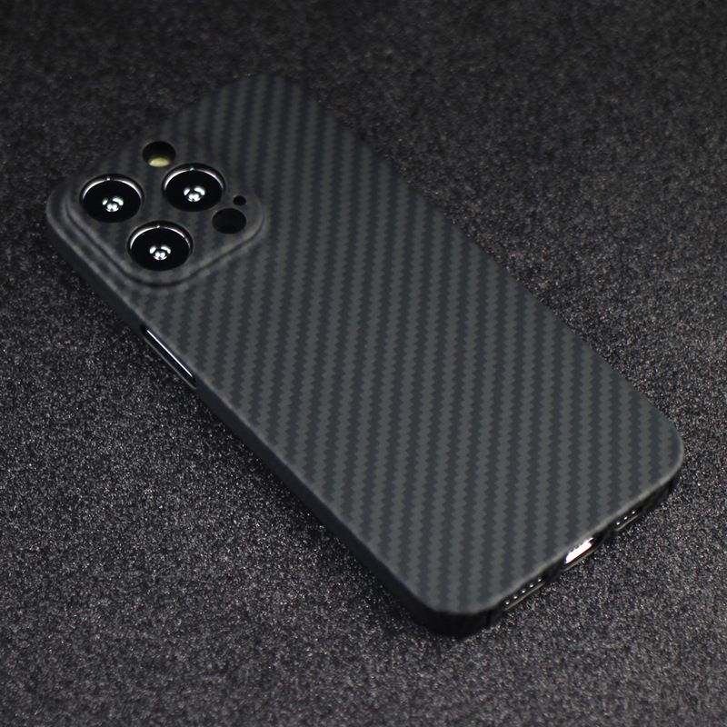 Suitable For Iphone 15 Promax Phone IPhone 13 Aramid Carbon Kevlar Fiber Lightweight Protective Case_voghion.com