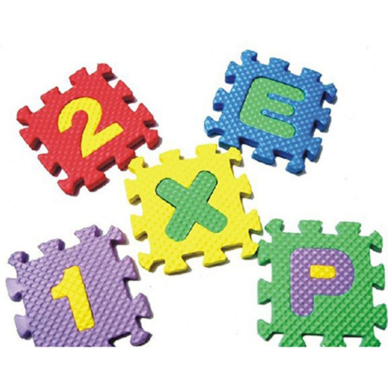 36 Pcs/Set Child Kids Novelty Alphabet Number EVA Puzzle Foam Teaching Mats Toy_voghion.com