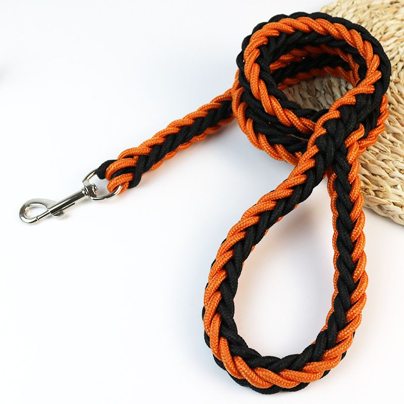 Single Square Rope Woven Eight-Strand For Golden Retrievers And Medium To Large Dogs, Pet Dog Walking Leash_voghion.com