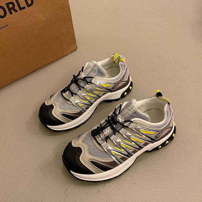 Sneakers casual da donna in vera pelle con suola spessa, 2025, nuove scarpe da trekking e da corsa coreane, alla moda, comode e comode._voghion.com