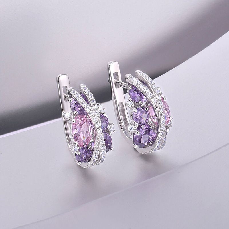 Boucles d'oreilles Longrui, nouveau produit tendance, rétro, créatives, double couche, en forme de X, creuses, en zircon_voghion.com