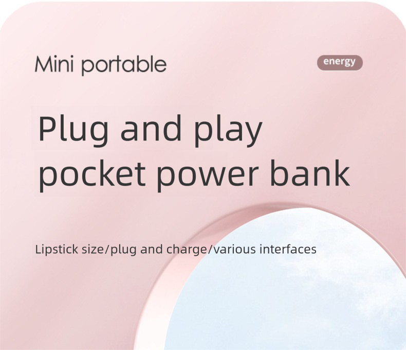 Mini Compact Capsule Pocket Bank Notfall 5000mAh Tragbare Mobile Stromversorgung Anpassbar_voghion.com