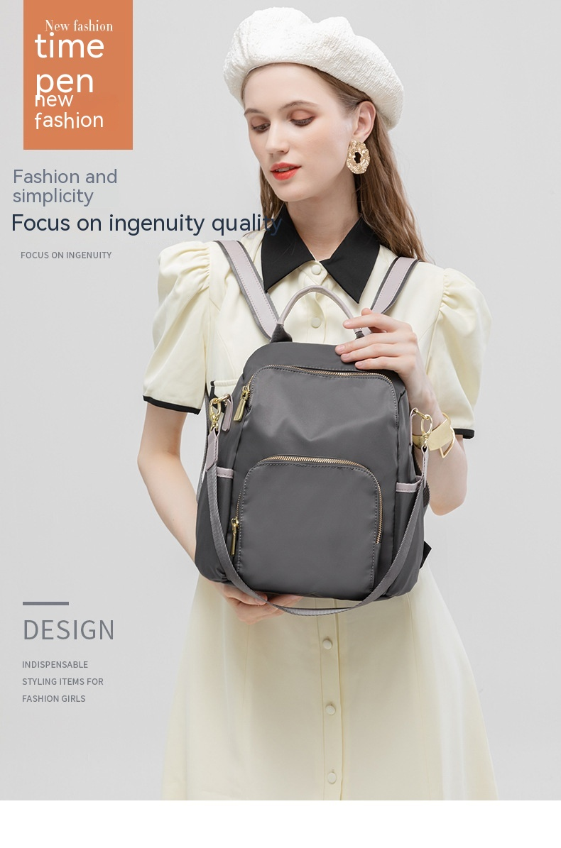 Backpack 2023 New Model Launched Versatile and Fashionable Large-capacity Canvas Small Backpack. Oxford Cloth Anti-theft School Bag_voghion.com