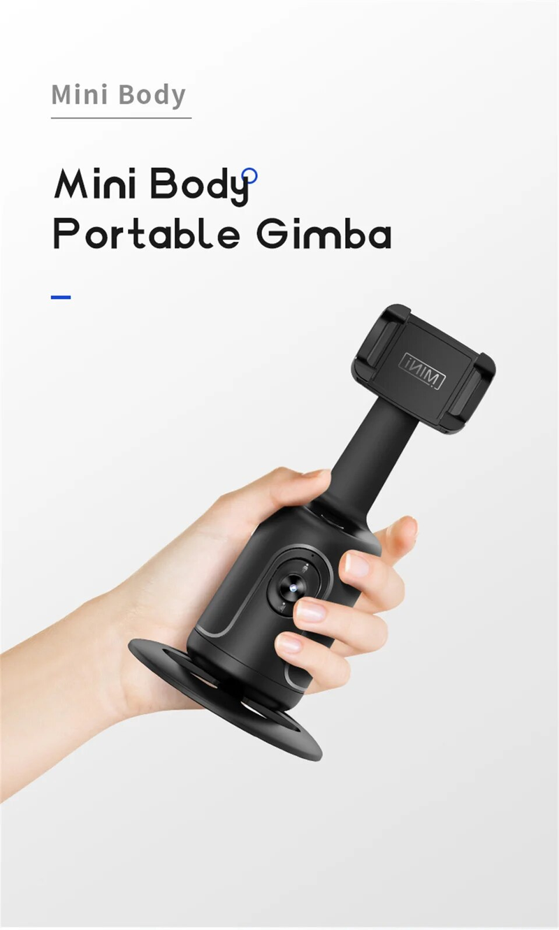 Automatyczne śledzenie Inteligentny robot do robienia zdjęć Kamera 360 Twarz Mobilny stojak Stabilizowany sztuczną inteligencją Selfie Stick Vlog w czasie rzeczywistym_voghion.com