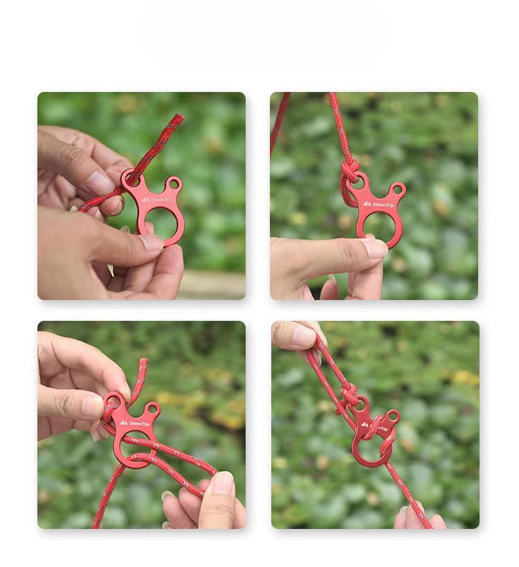 Outdoor Snail Windproof Rope Anti-Slip Tightening Binding Quick Knot Tent Canopy Drawstring Buckle Adjustment Piece_voghion.com