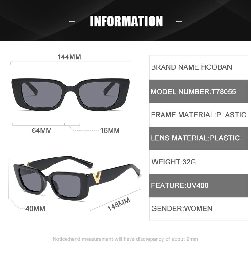 Fashion Cat Eye Sonnebrëller Fraen V Sonnebrëller Fir Dammen Classic Rectangle Driving Shade_voghion.com