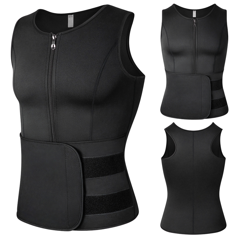 Girovita da uomo Canottiera da allenamento Canotte modellanti Camicia a compressione Intimo dimagrante Body Shaper Grasso_voghion.com