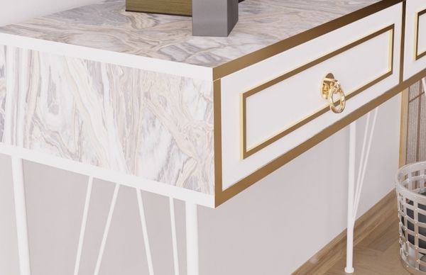 Ardeno Metal Legs Wood Base Console Table_voghion.com