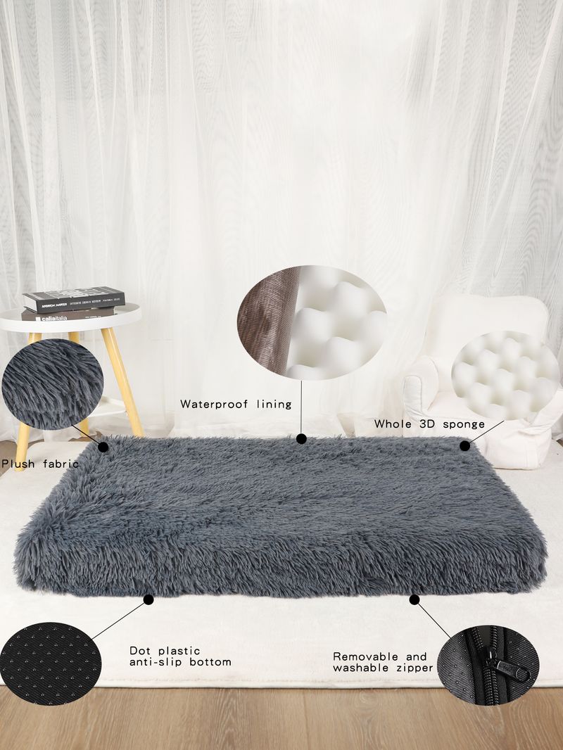 Dog Mat Fluffy Bed Cushion Accessory Supplies Pets Dogs Accessories Basket Baskets Big Small Pet Products Large Beds Sofa Cats_voghion.com