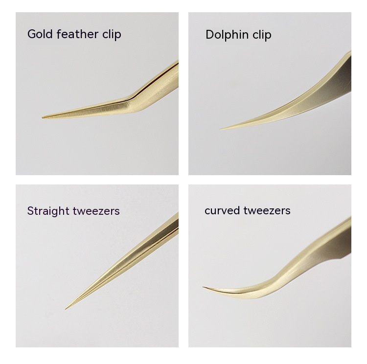 High quality stylist, professional grading false flowing tweeters, golden feature dolphin clip eyelash beauty tool_voghion.com