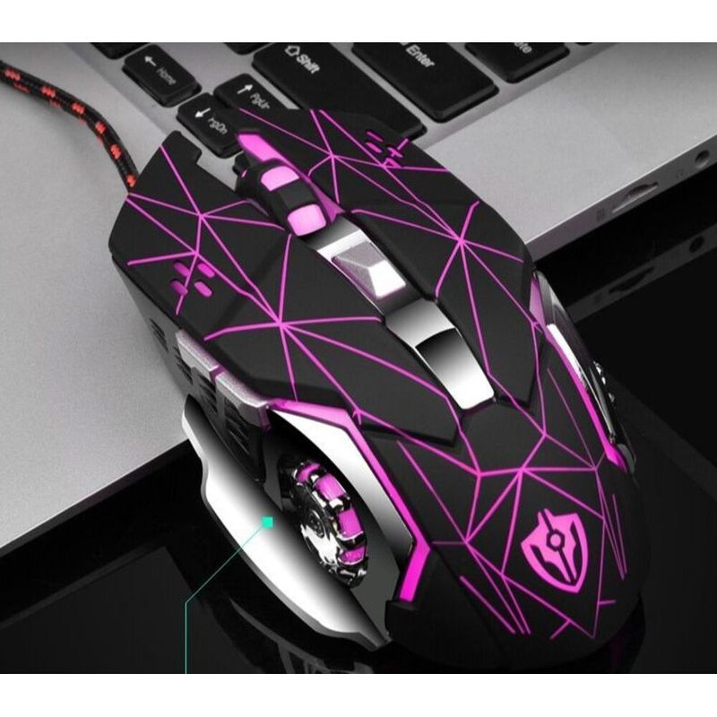Coole kabelgebundene Maus für PUBG, einstellbares Gaming, programmierbare Makrodefinition, Ein-Tasten-Kombination_voghion.com
