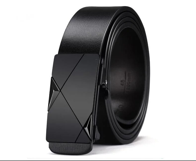 2023 New Hot Selling Belt for Men's Upgraded Automatic Buckle Two Layer Cowhide Belt, Trendy and Versatile Classic Pant Belt for Men_voghion.com
