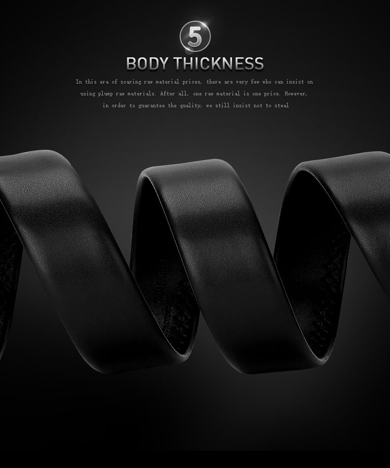 HOT BISONDENIM Mens Business Style Belt Black Strap Male Waistband Automatic Buckle Men Top Quality Girdle Belts For Jeans_voghion.com