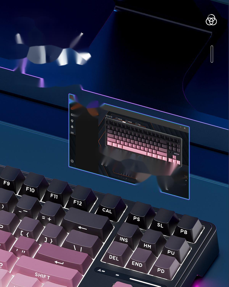third Mock Examination Wireless Mechanical Keyboard Bluetooth RGB Lamp Hot Plug Female High Beauty Mahjong_voghion.com