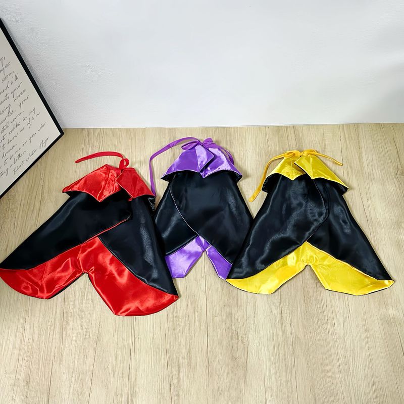 Capa ajustable sin restricciones para disfrazarse de Halloween para gatos y perros pequeños_voghion.com