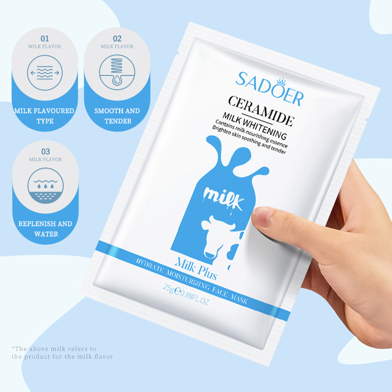 SADOER Milk Moisturizing and Softening Product facial mask Skin Care_voghion.com