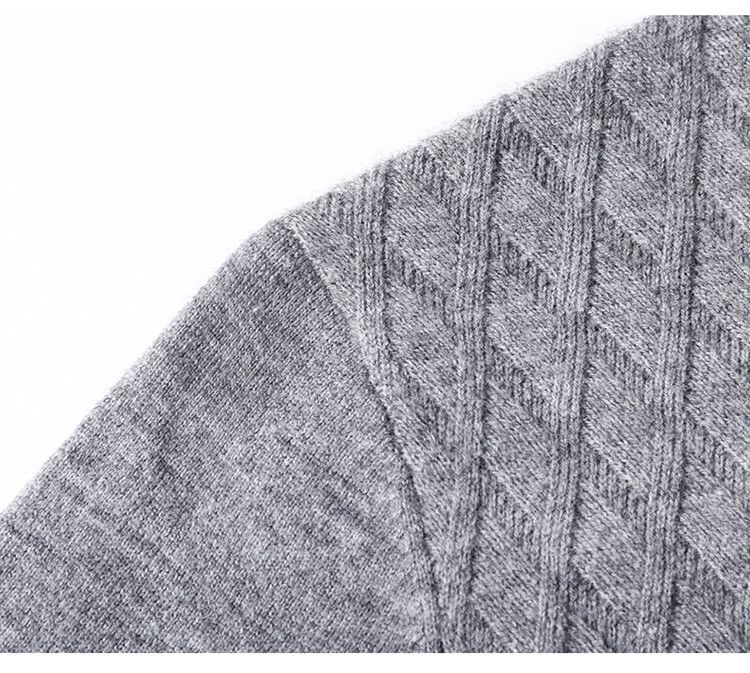 Retro-Pullover mit halbem Reißverschluss für Herren | Atmungsaktiver Strickpullover | Lässiges Winteroberteil mit entspannter Passform (Grau, Armeegrün, Beige, Blau) – S-XXXL_voghion.com